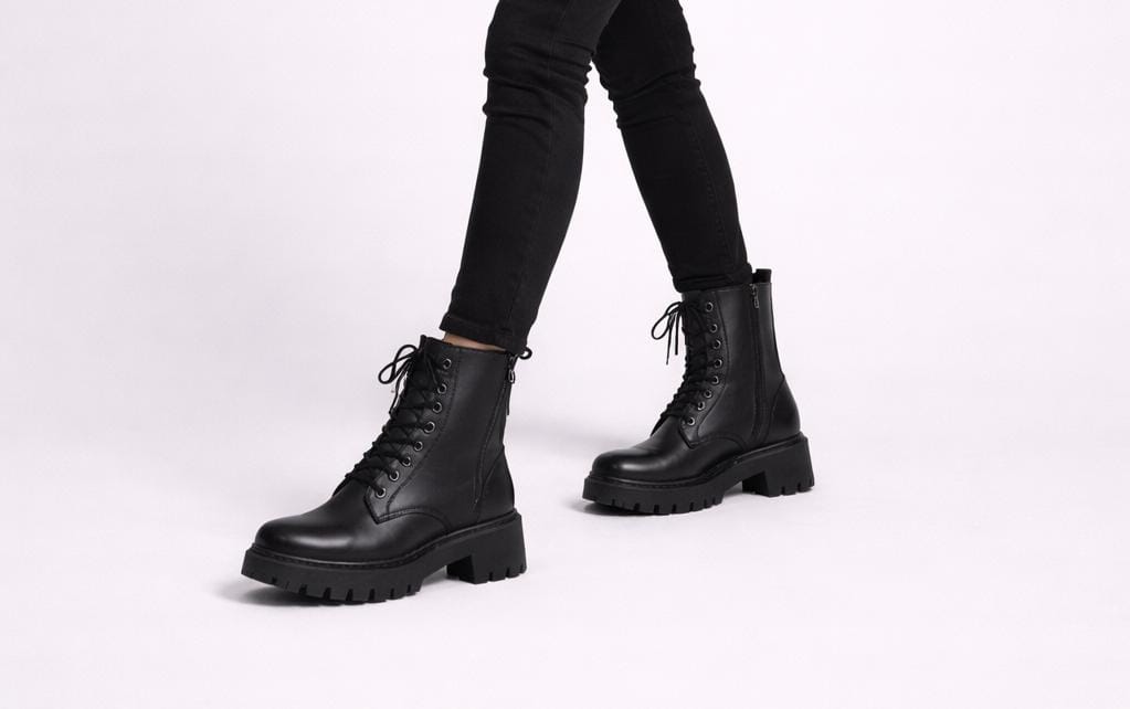 Bottes Chunky à Lacets