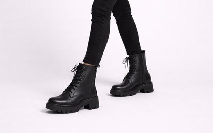 Bottes Chunky à Lacets